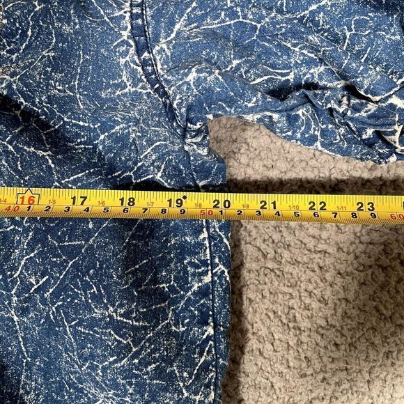 Vintage Pret Button Up Shirt Women Denim 80s 90s Jewel Rhinestone Western Small - Picture 3 of 6